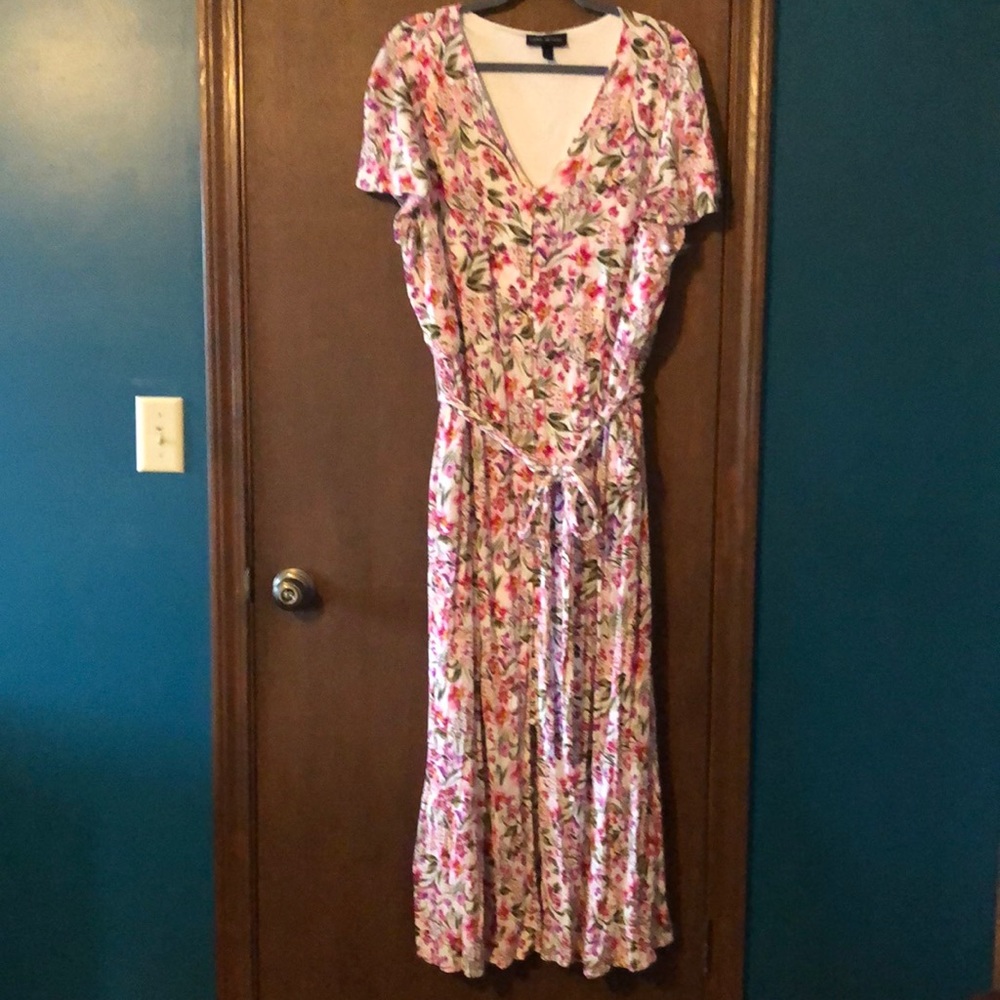 Size 18 Lane Bryant Cottage-core Ankle length Dress with button up front